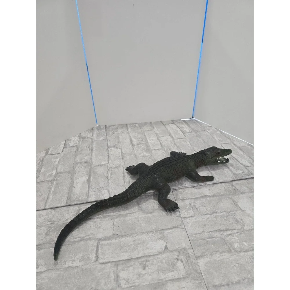 Jumbo Crocodile Alligator Figure 24 Inch Realistic Reptile Animal Toy Decor